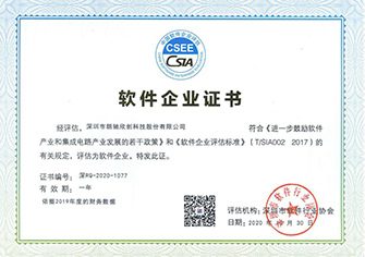 0軟件企業證書